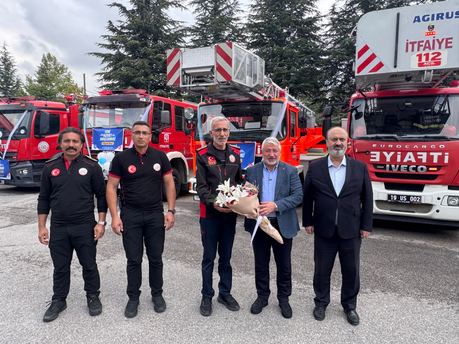 BAŞKAN AŞGIN’DAN ÇORUM İTFAİYESİNE 101. YIL ZİYARETİ