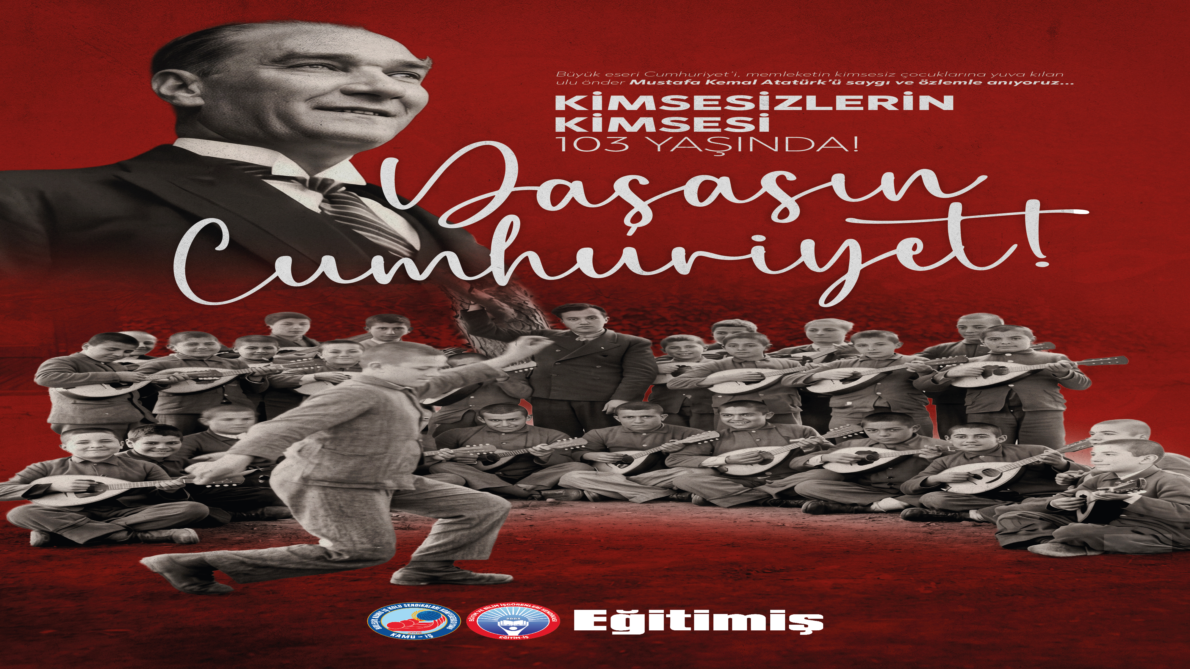 Eğitim-İş’ten Cumhuriyetimizin 103. Yılı Mesajı: Yaşasın Cumhuriyet!